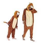 economico costumi di Halloween per coppie-Per bambini Per adulto Animali Cartoni animati Costume di gruppo Pigiami e camicie da notte Mimetico Vestiti Carnevale Dinosauro Leone Pigiama a pagliaccetto Pigiama Kigurumi stile sveglio Per Uomini