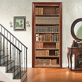 economico Coperture per porte-Scaffali per libri vintage, coperture per porte, arazzi per porte, decorazioni per tende per porte, fondali per porte, banner per porte d&#039;ingresso, forniture per decorazioni per feste in fattoria