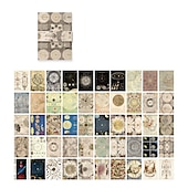 economico forniture per arte e pittura-100 fogli di adesivi artistici floreali con background culturale retrò - perfetti per progetti fai da te