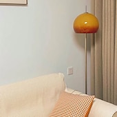 preiswerte LED-Stehlampe-Weiches Licht, pilzförmige Stehlampe, mittelalterliche kreative Stehlampe, Glaslampenschirm, Wohnzimmer, Schlafzimmer, vertikale Lampe, Schmuckdekorationen, 85–265 V