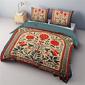 cheap Duvet Cover Sets-Duvet Cover Set Medieval Quilt Art The Tree of Life Pattern  Duvet Cover Set Soft 3-Piece Luxury Cotton Bedding Set Home Decor Gift