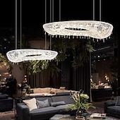 رخيصةأون ثريات كريستالية-80 cm التصميم الحصري نجفات معدن مطلي الحديث 110-120V 220-240V