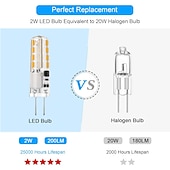 abordables Ampoules LED double broche-10 pièces 2 W LED à Double Broches 200 lm G4 T 32 Perles LED SMD 3014 Blanc Chaud Blanc Froid Blanc Naturel 220-240 V 110-130 V