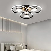 billige Taklamper-led taklys 4/8/12 hode dimbar moderne sirkeldesign taklamper er egnet for innebygd metall akryl sputnik fyrverkeri kronblader led lysarmaturer i stuer og soverom 110-240v