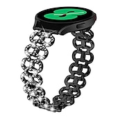 cheap Samsung Watch Bands-Watch Band for Samsung Galaxy Watch 7/6/5/4 40/44mm, Galaxy Watch 5 Pro 45mm, Galaxy Watch 4/6 Classic 42/46/43/47mm, Watch 3, Active 2, Gear S2 Stainless Steel Replacement  Strap Glitter Crystal