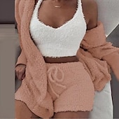 economico Pigiami Kigurumi-Per adulto Tinta unica Pigiami e camicie da notte Pigiama a pagliaccetto Pigiama Kigurumi Casuale / sportivo Per Per donna cartone animato