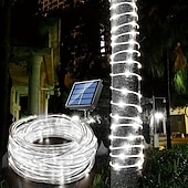cheap Waterproof Strip Lights-1 Pack Solar Rope Lights Outdoor Waterproof LED String Lights, Garland Fairy Garden Light Strings, Outdoor Christmas Halloween Wedding Party Decor, 7M-50Led/12M-100Led/20M-200Led/30M-300Led