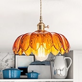 economico Luci Isola cucina-lampada a sospensione a led moderna lampada da comodino in metallo vetro sala da pranzo bar cavo elettrolitico in metallo regolabile 110-240v