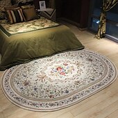 baratos Capacho-Simples estilo retro europeu sala de estar mesa café tapete quarto grande área coberta com tapete cozinha para entrada