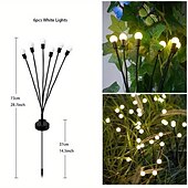 levne Pozemní světla-6/8/10 světla solární zahradní lampa zahradní lampa, led větrem poháněná světluška zemní lampa, zahradní dekorace festivalová lampa