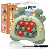 economico intrattenimento elettronico-gioco di bolle a spinta veloce, pop fidget portatile aggiornato che illumina i giocattoli da gioco professionali, gioco elettronico a spinta rapida, giocattoli sensoriali fidget per il compleanno