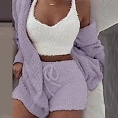 economico Pigiami Kigurumi-Per adulto Tinta unica Pigiami e camicie da notte Pigiama a pagliaccetto Pigiama Kigurumi Casuale / sportivo Per Per donna cartone animato