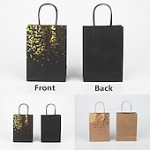 cheap Event &amp; Party Supplies-12PCS Bronzing Love Heart Printed Paper Bags Gift Packaging Bag