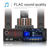 お買い得  車用Bluetoothキット/ハンズフリー-4.1インチ カーMP5プレーヤー 1DIN HD容量性タッチスクリーン カーステレオオーディオラジオサポート ワイヤレスSWCリモート/電話充電ポート/ハンズフリー通話/ミラーリンク/USB/TFカード/AUX-IN/FMラジオ受信機