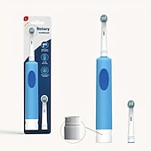 abordables Protections personnelles-Ensemble de brosse à dents électrique à induction pour couples - Tête ronde rotative à cheveux doux Têtes de brosse compatibles automatiques idéales pour les hommes et les femmes Favorise la santé