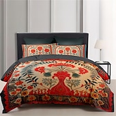 cheap Duvet Cover Sets-Duvet Cover Set Medieval Quilt Art The Tree of Life Pattern  Duvet Cover Set Soft 3-Piece Luxury Cotton Bedding Set Home Decor Gift