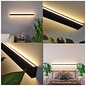 cheap Indoor Wall Lights-Ultrathin Up and Down LED Wall Lights Single Installation of Two Black LED Wall Lamps Modern Wall Lamp Lndoor Wall Lamp Wall Decoration AC110V AC220