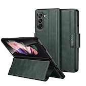 economico Cover Samsung-Custodia per telefono per Samsung Galaxy Z Fold 6 Z Fold 5 Z Fold 4 Z Fold 3 Z Fold 2 copertura posteriore con supporto stand magnetico antiurto retro TPU PU pelle