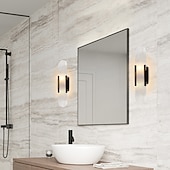 economico Luci da parete-applique da parete a led in marmo ovale applique moderna luce calda apparecchio di illuminazione moderna lampade da parete per interni camera da letto sala da pranzo rame 110-240v