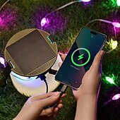 economico Striscie luci ad energia solare-lanterna da campeggio luci solari a stringa multifunzionali ricaricabili tenda da campeggio luce da esterno 16,4 piedi ip65 attrezzatura da campeggio impermeabile con emergenza ricaricabile per decorazioni natalizie, per la casa e per le feste