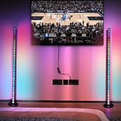 preiswerte Intelligente Lichter-1,2M LED Smart Light Bluetooth Musik Rhythmuslicht Phantom Geräuschsteuerung Abhollicht Wand-Ecklicht Festival-Partyzubehör Atmosphärenlicht