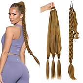 economico Code-A cordoncino Code Soffice / Naturale / Facile da indossare Capelli sintetici Pezzo di capelli Estensione capelli Liscio 81 cm Da sera / Festa / Serata / Da tutti i giorni