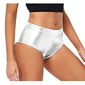 preiswerte Unterteile-Metallisch 1980er Glänzendes Latex-Patent Shorts PU - Leder Figurbetontes Einfarbig Damen Maskerade Party Junggesellinnenabschiedsparty Pride Parade Erwachsene Shorts