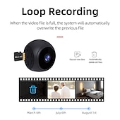 economico Videocamere di sorveglianza domestica per interni-2023 nuova mini telecamera wk12 wifi visione notturna piccole telecamere segrete videocamera di sicurezza wireless HD attivata dal movimento