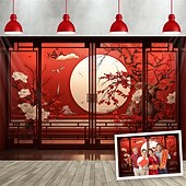 ieftine tapiserie peisajului-Anul Nou chinezesc agățat tapiserie artă de perete tapiserie mare decor mural fotografie fundal pătură perdea acasă dormitor living decor