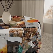 abordables Décorations personnalisées-Nappe personnalisée nappe rectangulaire personnalisée résistante à l&#039;eau anti-rides et anti-éclaboussures couverture de table en jacquard douce personnalisée pour salle à manger banquets et dîners de
