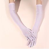 economico Accessori e altro-Guanti da opera Guanti lunghi Guanti da sera Guanti lunghi Retrò vintage Ruggenti anni '20 1920s Poliestere Per Ragazza emancipata Cosplay Carnevale Per donna Bigiotteria Gioielleria di moda