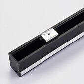 economico Lampade LED da parete-Lampada da parete a LED lunga nera, lampada da parete moderna e semplice per angolo, lampada da parete per interni in alluminio, apparecchio decorativo per camera da letto, ingresso, soggiorno