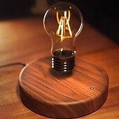 cheap Decorative Lights-Magnetic Levitating Floating Wireless LED Light Bulb Bedside Lamp Magic Desk Lamp Suitable for Room and Office Decoration