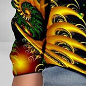 billiga Pojkens 3D Vision &amp; Geometri-St Patrick Pojkar 3D Grafisk Henley skjorta Långärmad 3D-tryck Vår Höst Sport Mode Streetwear Polyester Barn 3-12 år Rund hals Utomhus Ledigt Dagligen Normal