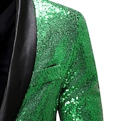 cheap Outfits-Retro Vintage Rococo Baroque Suits &amp; Blazers Gentleman Sequins Men&#039;s Masquerade Party / Evening Pride Parade Pride Month Adults&#039; Coat
