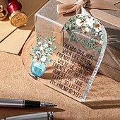 levne Sochy-inspirativní přátelství akrylový ornament srdce - perfektní dárek k narozeninám, svátkům a domácí výzdobě