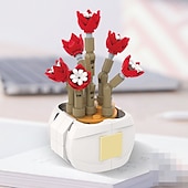 ieftine Jucării de Construit-cadouri de ziua femeii floare suculentă de bloc ds1013-ds1017 serie de plante în ghiveci jucării creative diy puzzle ornamente florale decorative cadouri de ziua mamei pentru mama