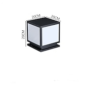 abordables Lampadaire sur poteau-colonne lumineuse extérieure ip65 e26 colonne lumineuse en verre étanche extérieure carrée led colonne lumineuse villa cour clôture paysage colonne lumineuse colonne en aluminium lumineuse
