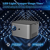 お買い得  プロジェクター-Salange hy350 プロジェクター フル hd 1080p アンドロイド 11.0 LED ホームシアター スマートフォンと互換性あり hdmi usb wifi ミラーリングビーマー