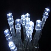 cheap Plug String Lights-50M/100M Outdoor Waterproof Light String 8 Modes Iron Shell Waterproof Garden String Lights for Christmas Festivals &amp; Parties