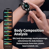 baratos Seleções de Valor-iMosi ET482 Relógio inteligente 1.43 polegada Relógio inteligente Bluetooth Podômetro Aviso de Chamada Monitor de Atividade Compatível com Android iOS Unisexo Suspensão Longa Chamadas com Mão Livre