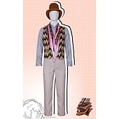 abordables Disfraces para hombres-Charlie y la fábrica de chocolate Wonka Willy Wonka Traje de cosplay Accesorios Cosplay Cosplay de película for Hombre Adulto Mascarada
