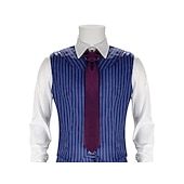 baratos Vestidos-Retro Vintage Loucos anos 20 Anos 20 Roupa Ternos / Conjuntos e Blazeres Cavalheiro Mafioso Homens Carnaval Ano Novo Traje de festa para noite Mascarilha Festa de Solteira Adulto Casaco Colete Camisa