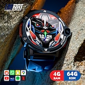 رخيصةأون ساعات ذكية-LOKMAT APPLLP 6 PRO ساعة ذكية 1.53 بوصة 4G LTE هاتف ساعة ذكية خلوية 3G 4G 2G عداد الخطى تذكرة بالاتصال متتبع النوم متوافق مع Android iOS نسائي رجالي GPS مكالمات بدون يد التحكم بالاعلام IP65