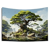 Χαμηλού Κόστους ταπετσαρία τοπίου-μαγικά δεντρόσπιτα κρεμαστά ταπετσαρία τοίχου μεγάλη ταπετσαρία τοιχογραφία διακόσμηση φωτογραφία σκηνικό κουβέρτα κουρτίνα σπίτι υπνοδωμάτιο διακόσμηση σαλονιού