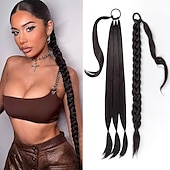 economico Code-A cordoncino Code Soffice / Naturale / Facile da indossare Capelli sintetici Pezzo di capelli Estensione capelli Liscio 81 cm Da sera / Festa / Serata / Da tutti i giorni