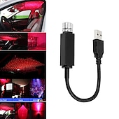 cheap Star Galaxy Projector Lights-Car Roof Star Night Light Portable Adjustable USB Flexible Interior LED Show Romantic Atmosphere Star Night Projector for CarsBedroomsPartiesetc (Red/Purple)