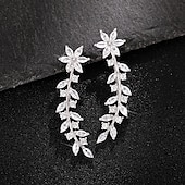 economico Orecchini-Per donna Orecchini a bottone Orecchini a goccia Orecchini a cerchio geometrico Forma di fiore Elegante Vintage stile sveglio Moda Semplice Orecchini Gioielli Argento / Oro rosa / Oro Per Matrimonio