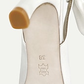 abordables Officiel-Escarpins blancs à bout pointu et bride arrière avec nœud papillon pour femme - chaussures de mariée et de mariage élégantes