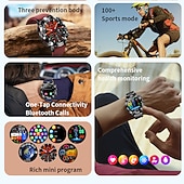 baratos Seleções de Valor-iMosi ET482 Relógio inteligente 1.43 polegada Relógio inteligente Bluetooth Podômetro Aviso de Chamada Monitor de Atividade Compatível com Android iOS Unisexo Suspensão Longa Chamadas com Mão Livre